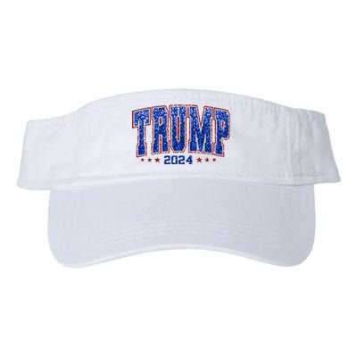 Trump For Women 2024 Retro Trump Girl Maga Trump 2024 Valucap Bio-Washed Visor