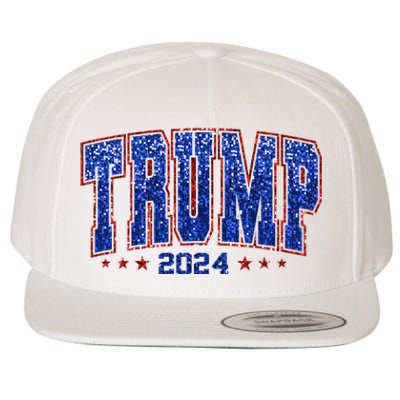 Trump For Women 2024 Retro Trump Girl Maga Trump 2024 Wool Snapback Cap