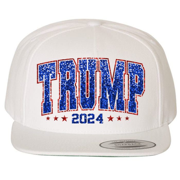 Trump For Women 2024 Retro Trump Girl Maga Trump 2024 Wool Snapback Cap