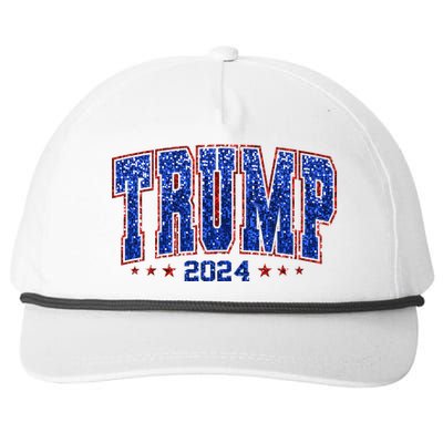 Trump For Women 2024 Retro Trump Girl Maga Trump 2024 Snapback Five-Panel Rope Hat