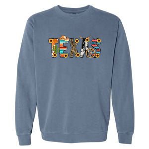 Texas For Women Cactus Texas For Girl Texas Yall Garment-Dyed Sweatshirt