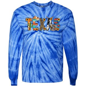 Texas For Women Cactus Texas For Girl Texas Yall Tie-Dye Long Sleeve Shirt