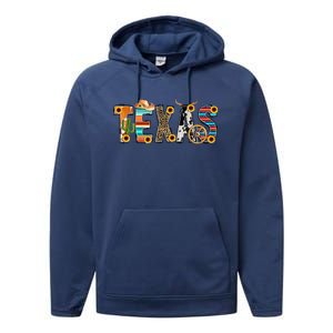 Texas For Women Cactus Texas For Girl Texas Yall Performance Fleece Hoodie