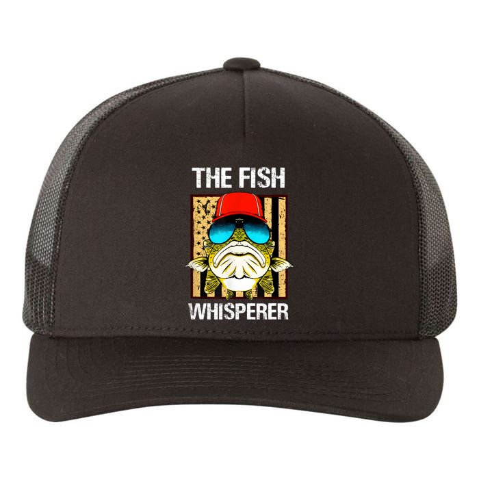 The Fish Whisperer American Flag Yupoong Adult 5-Panel Trucker Hat