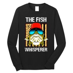 The Fish Whisperer American Flag Long Sleeve Shirt