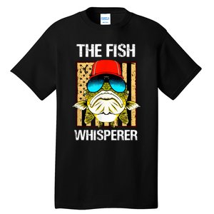 The Fish Whisperer American Flag Tall T-Shirt