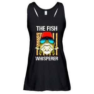 The Fish Whisperer American Flag Ladies Essential Flowy Tank