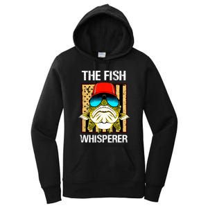 The Fish Whisperer American Flag Women's Pullover Hoodie