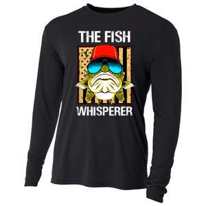 The Fish Whisperer American Flag Cooling Performance Long Sleeve Crew