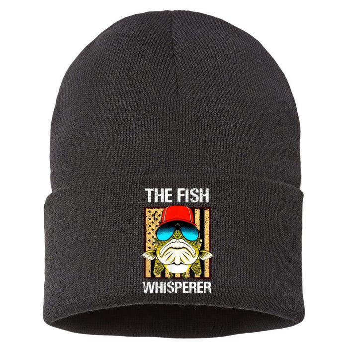 The Fish Whisperer American Flag Sustainable Knit Beanie