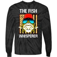 The Fish Whisperer American Flag Tie-Dye Long Sleeve Shirt