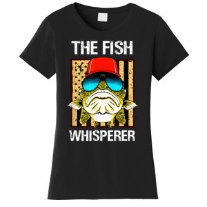 The Fish Whisperer American Flag Women's T-Shirt