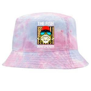 The Fish Whisperer American Flag Tie-Dyed Bucket Hat