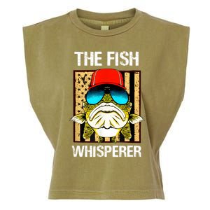 The Fish Whisperer American Flag Garment-Dyed Women's Muscle Tee