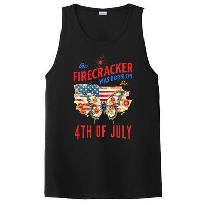 This Firecracker Was Born On The Fourth Of July Birthday PosiCharge Competitor Tank