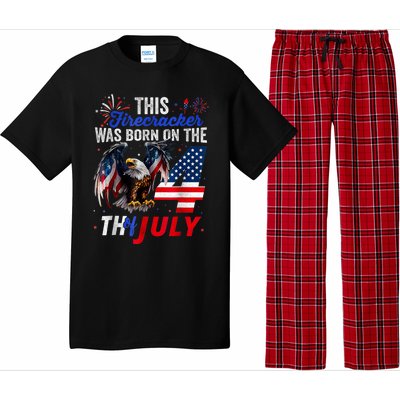 This Firecracker Was Born On The Fourth Of July Birthday Pajama Set