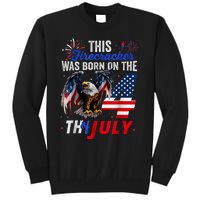 This Firecracker Was Born On The Fourth Of July Birthday Tall Sweatshirt