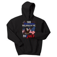 This Firecracker Was Born On The Fourth Of July Birthday Kids Hoodie