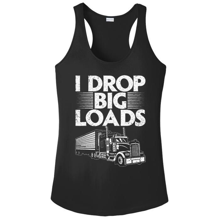 Trucker For Women Semi Truck Driver Lover Ladies PosiCharge Competitor Racerback Tank