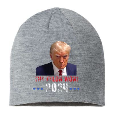 The Felon Won Trump Won 2024 Election Sustainable Beanie