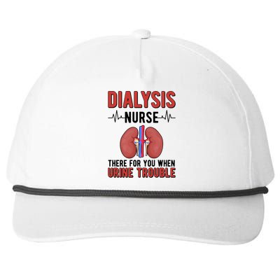 There For You Dialysis Nurse Dialysis Nursing Gift Snapback Five-Panel Rope Hat