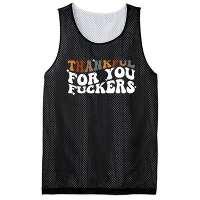 Thankful For You Fuckers Retro Vintage Mesh Reversible Basketball Jersey Tank