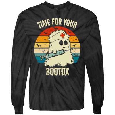 Time For Your Bootox Vintage Halloween Tie-Dye Long Sleeve Shirt