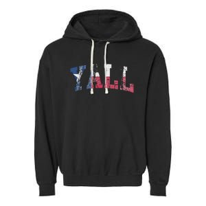 Texas Flag YAll Texan Garment-Dyed Fleece Hoodie