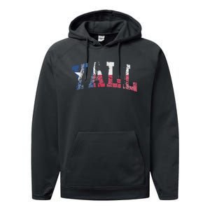 Texas Flag YAll Texan Performance Fleece Hoodie