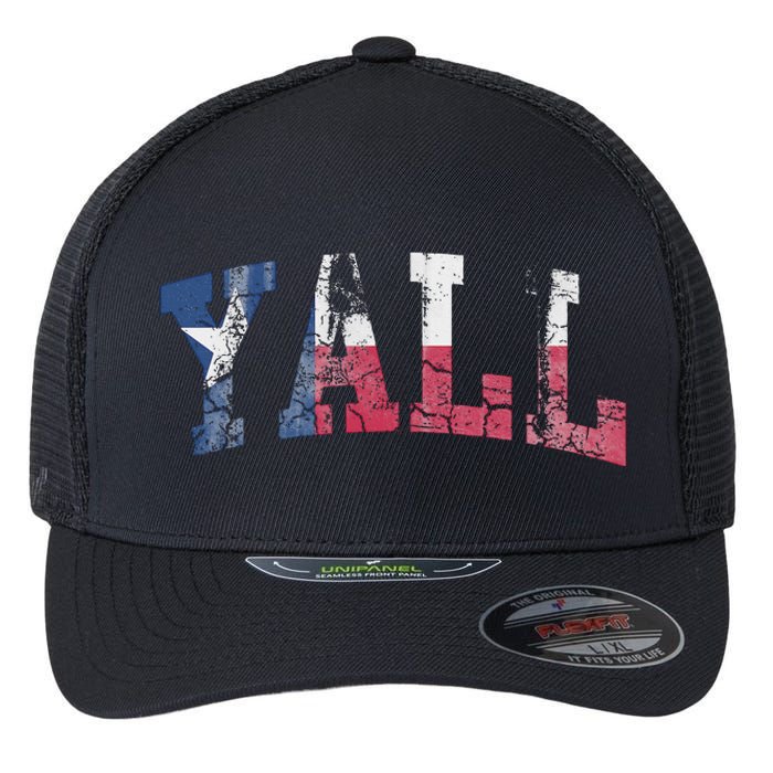 Texas Flag YAll Texan Flexfit Unipanel Trucker Cap