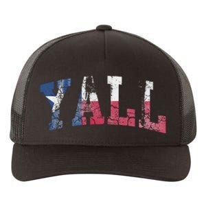 Texas Flag YAll Texan Yupoong Adult 5-Panel Trucker Hat