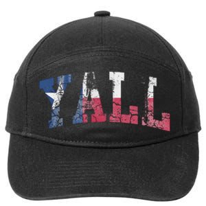 Texas Flag YAll Texan 7-Panel Snapback Hat