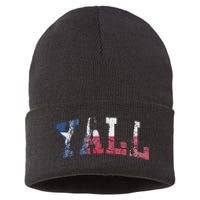 Texas Flag YAll Texan Sustainable Knit Beanie