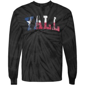 Texas Flag YAll Texan Tie-Dye Long Sleeve Shirt