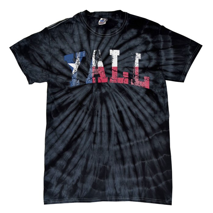 Texas Flag YAll Texan Tie-Dye T-Shirt