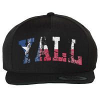 Texas Flag YAll Texan Wool Snapback Cap