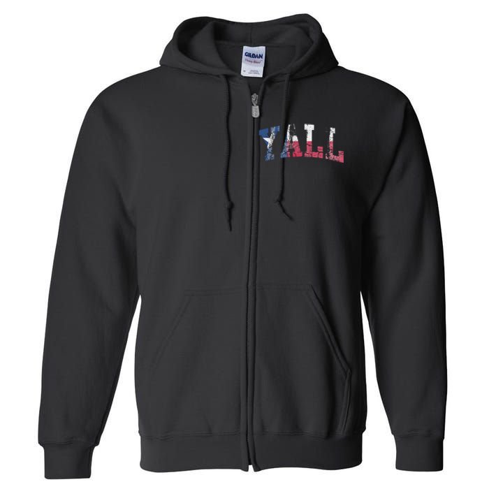 Texas Flag YAll Texan Full Zip Hoodie