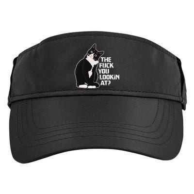 The Fuck You Lookin At Funny Vulgar Novelty For Cat Lovers Adult Drive Performance Visor