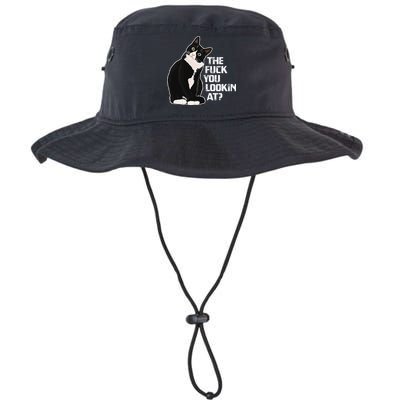 The Fuck You Lookin At Funny Vulgar Novelty For Cat Lovers Bucket Hat