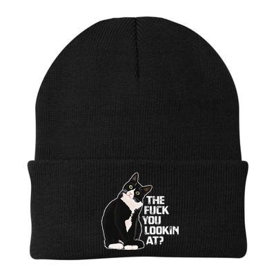 The Fuck You Lookin At Funny Vulgar Novelty For Cat Lovers Beanie