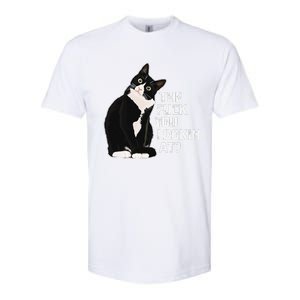 The Fuck You Lookin At Funny Vulgar Novelty For Cat Lovers Softstyle CVC T-Shirt