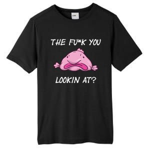 The Fuck You Looking At Funny Blobfish Deep Sea Fish Funny Gift Tall Fusion ChromaSoft Performance T-Shirt