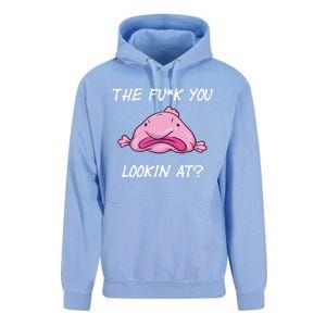 The Fuck You Looking At Funny Blobfish Deep Sea Fish Funny Gift Unisex Surf Hoodie