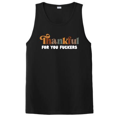 Thankful For You Fuckers Retro Vintage PosiCharge Competitor Tank