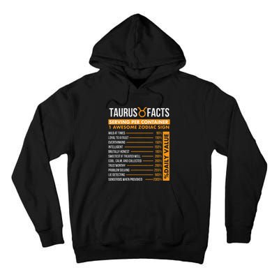 Taurus Facts Zodiac Sign Astrology Symbol Horoscope Tall Hoodie