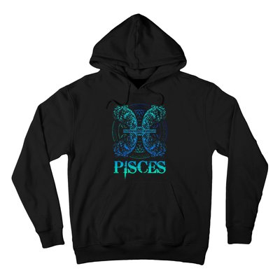 Two Fish Zodiac Sign Symbol Horoscope Pisces Hoodie