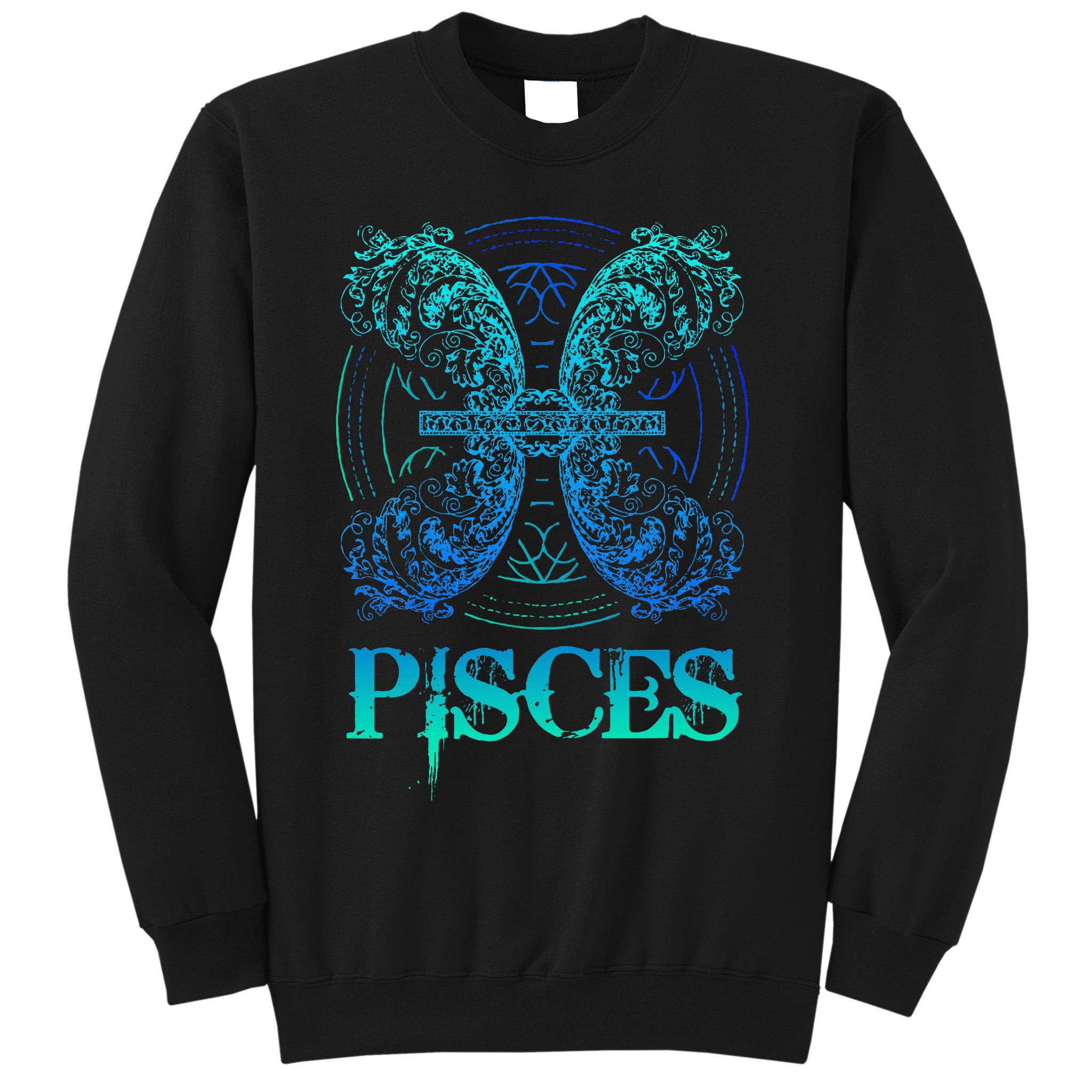 Two Fish Zodiac Sign Symbol Horoscope Pisces Sweatshirt