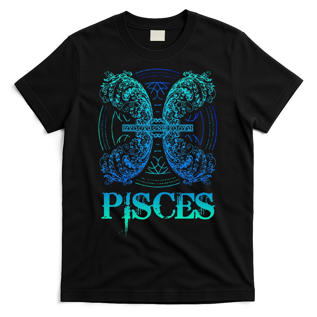 Two Fish Zodiac Sign Symbol Horoscope Pisces T-Shirt
