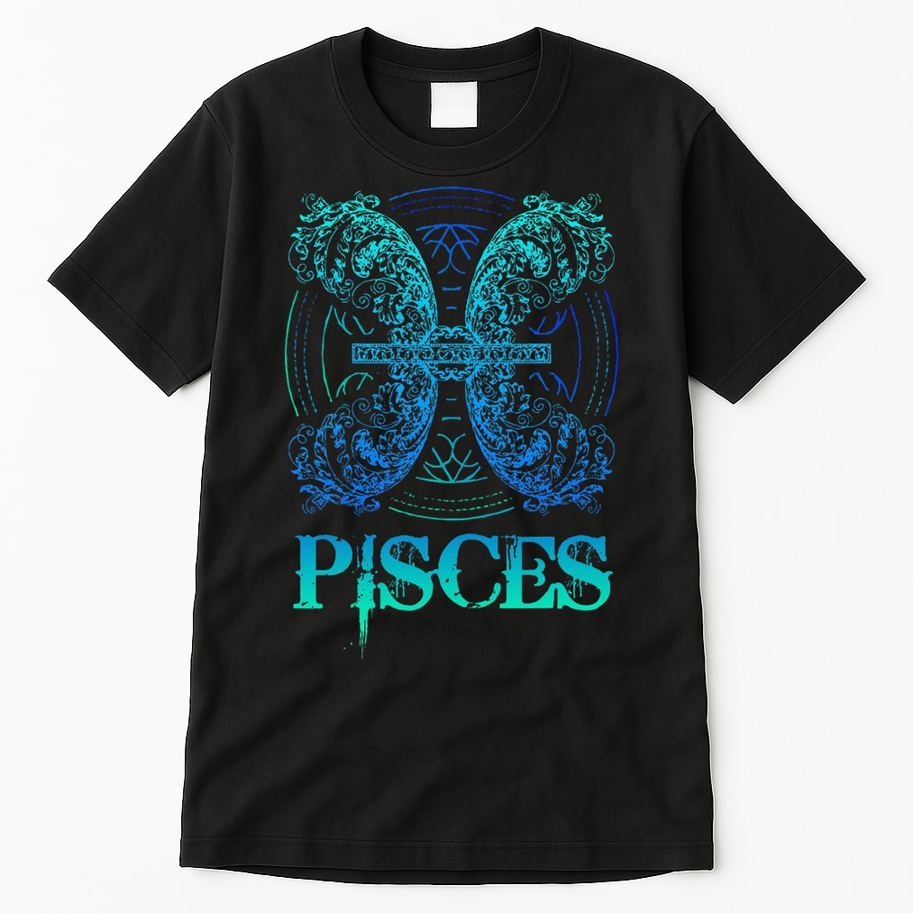 Two Fish Zodiac Sign Symbol Horoscope Pisces Tall T-Shirt