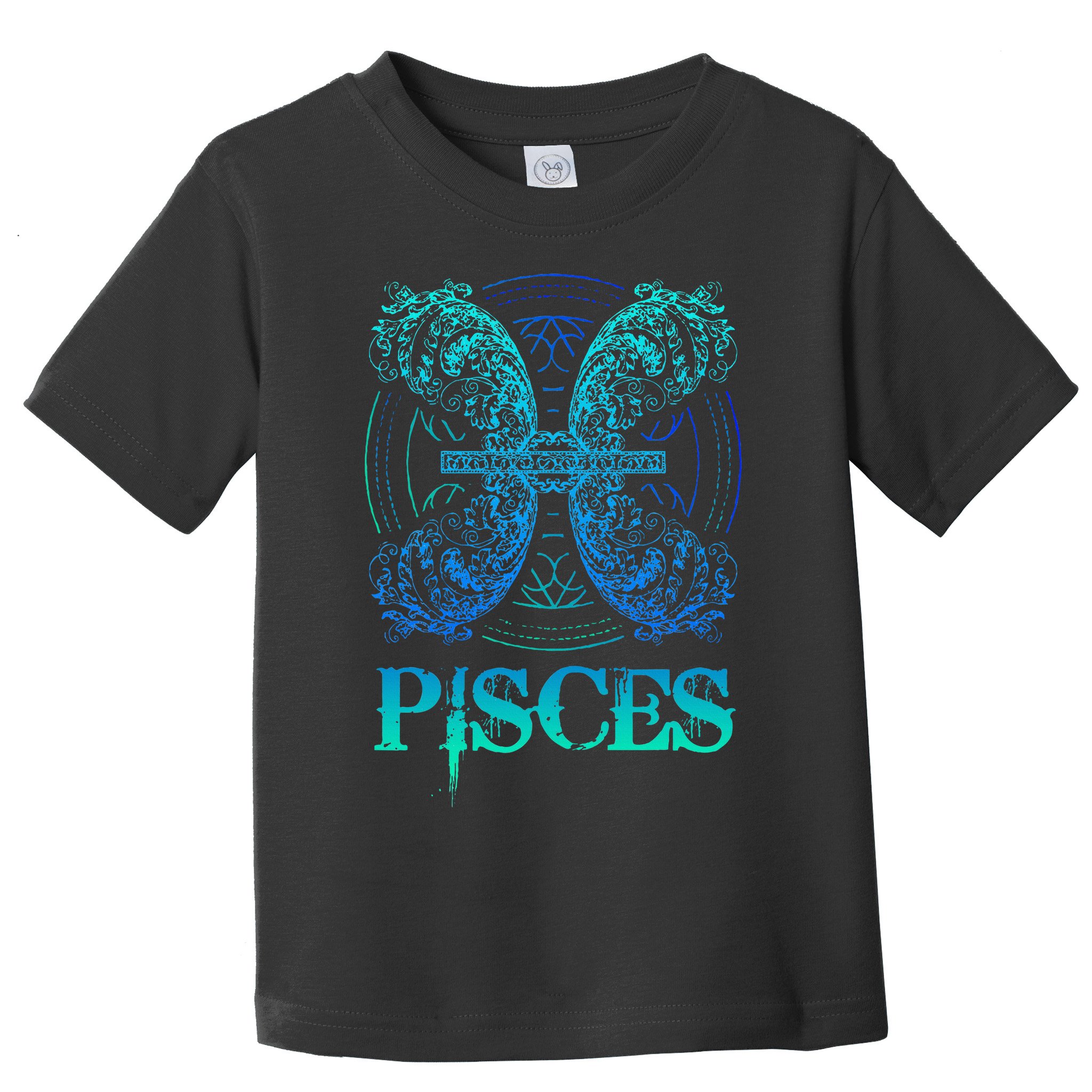 Two Fish Zodiac Sign Symbol Horoscope Pisces Toddler T-Shirt